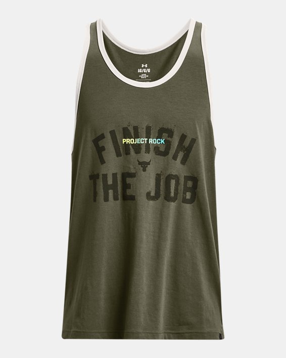 Men's Project Rock Tank in Green image number 4